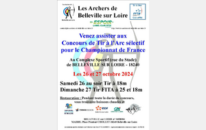 Affiche du Concours Salle 2024 - BELLEVILLE SUR LOIRE